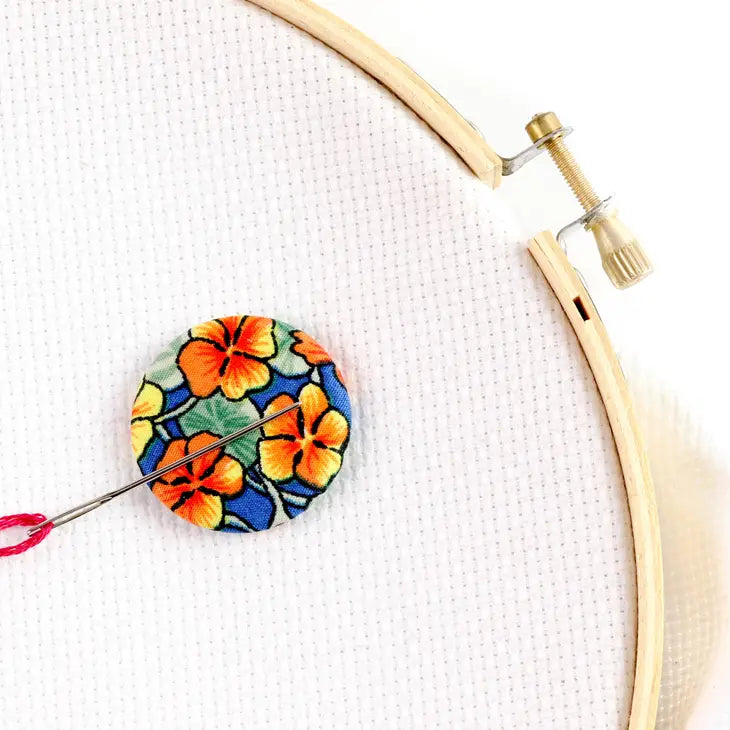 Needle Minder - Tropical Hibiscus, Embroidery Tool