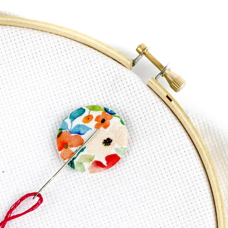 Needle Minder - Watercolor Flowers, Embroidery Tool