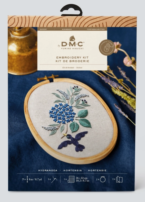 DMC (Expert) Designer Embroidery Kit - Hydrangea