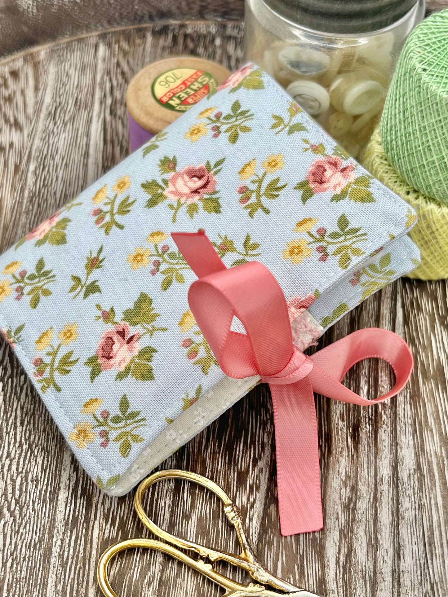 ‘The Vintage Rose’ Fabric Needlebook